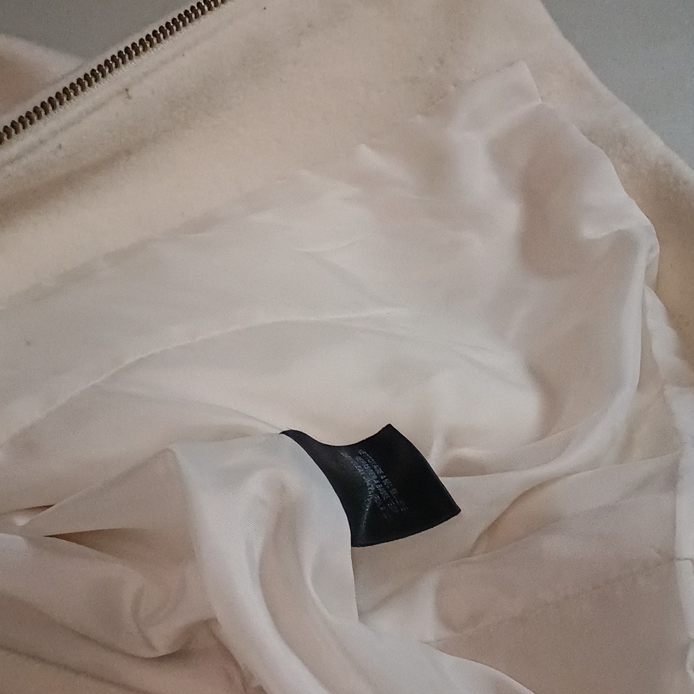 Vintage TRIBAL Wool Cashmere Blend Ivory/Cream‎ Zip Jacket Size 8 Lined Bulgaria - Picture 9 of 12